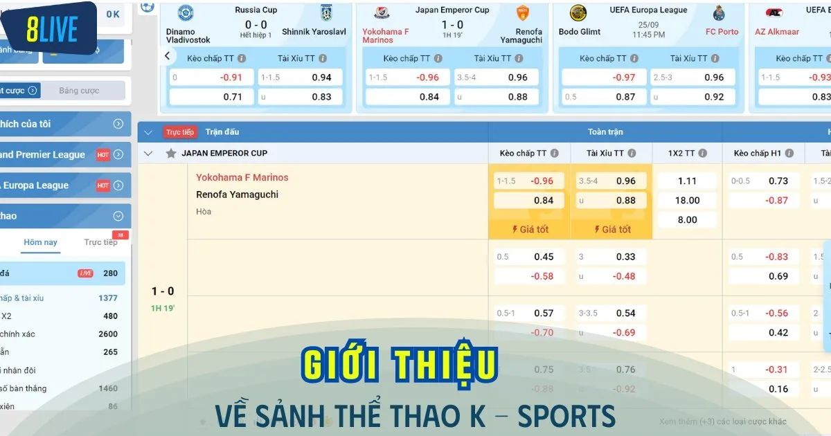 Thỏa mãn đam mê thể thao, hòa chung không khí bóng đá cùng sảnh cược K - Sports